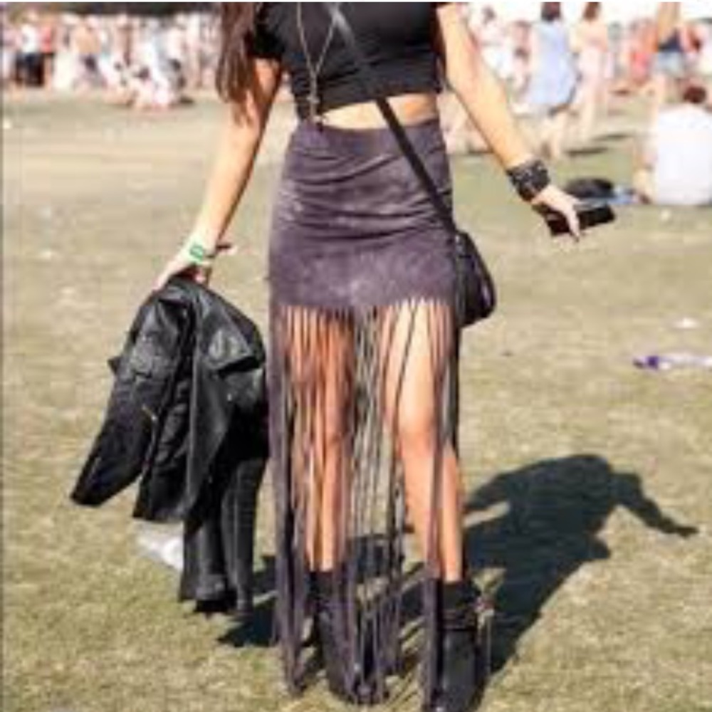 Nollie Fringe Skirt